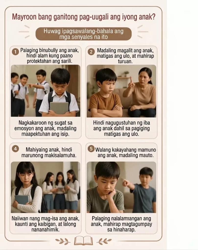 Mayroon bang ganitong pag-uugali ang iyong anak?