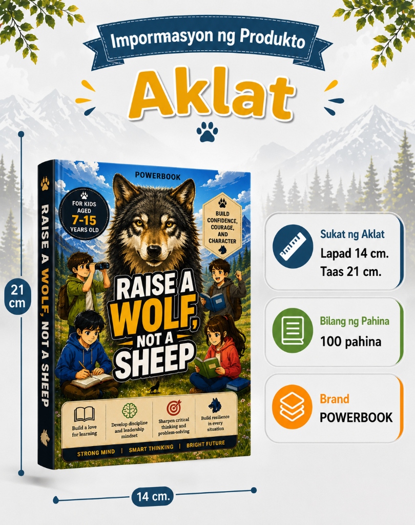 Impormasyon ng Produkto Aklat - Raise a Wolf Not a Sheep